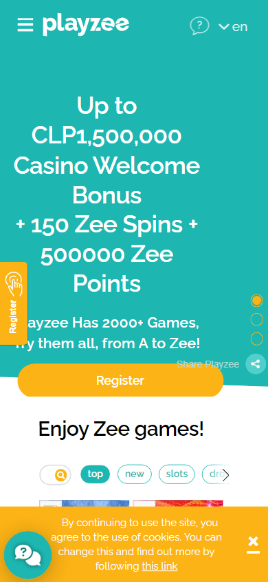 Playzee Casino Mobile screenshot